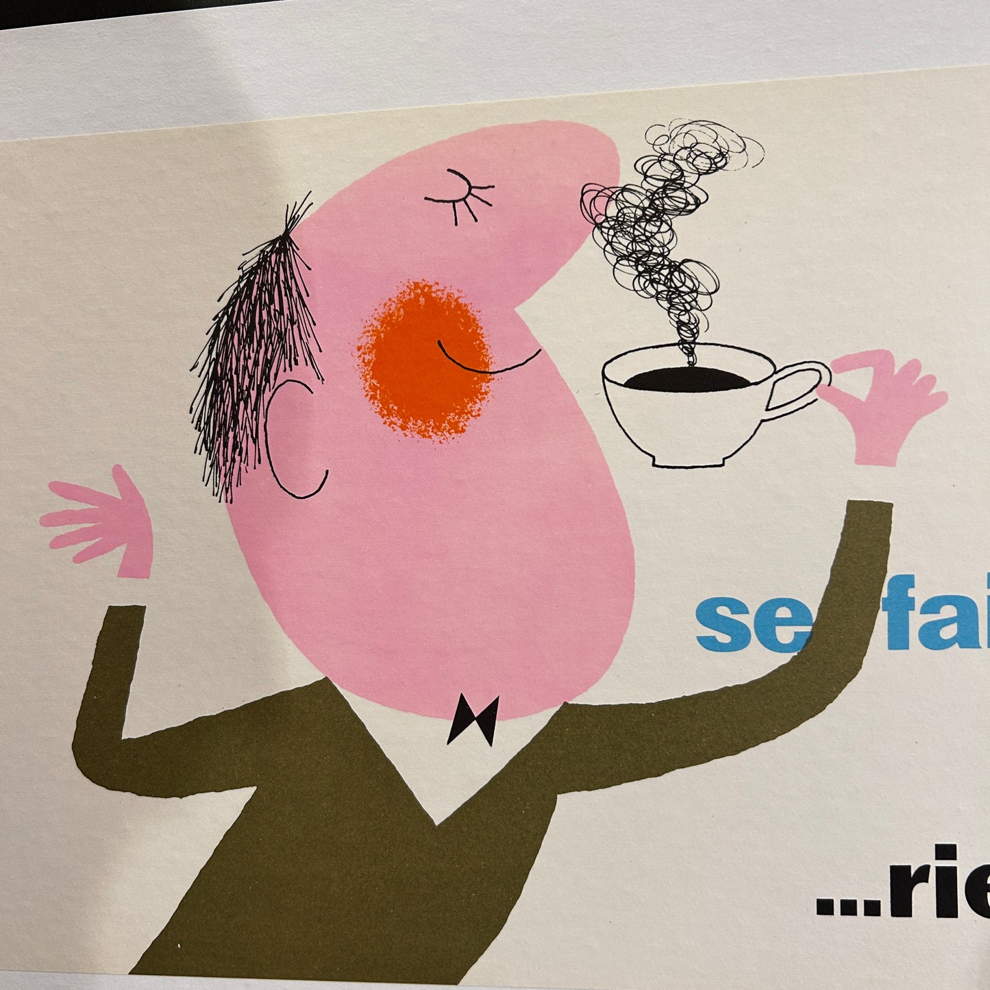 CAFE - Affiche Originale - Années 70