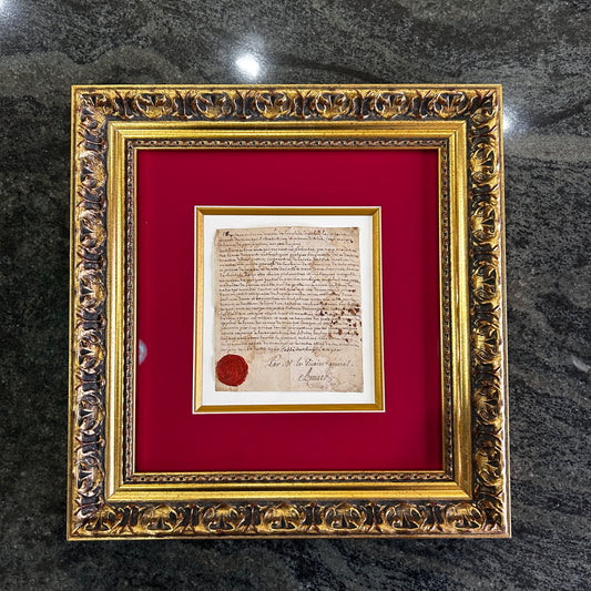 Certificat manuscrit de reliques - 16 juillet 1760