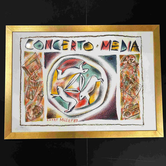 CONCERTO MEDIA - Lithographie de Cathy Millet - Signée et numérotée 215/300