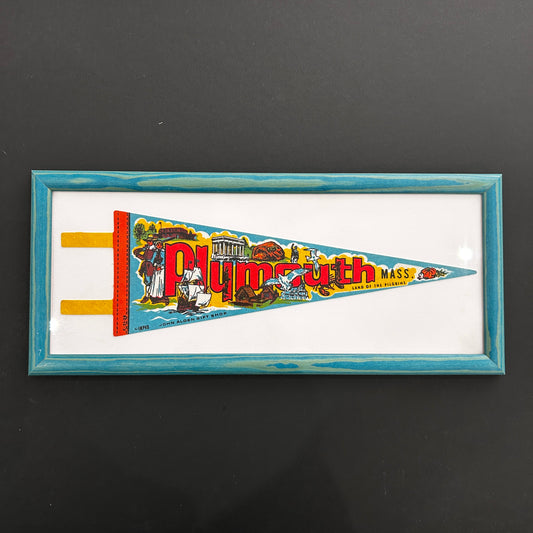 FANION SOUVENIR ORIGINAL - PLYMOUTH, MASSACHUSETTS