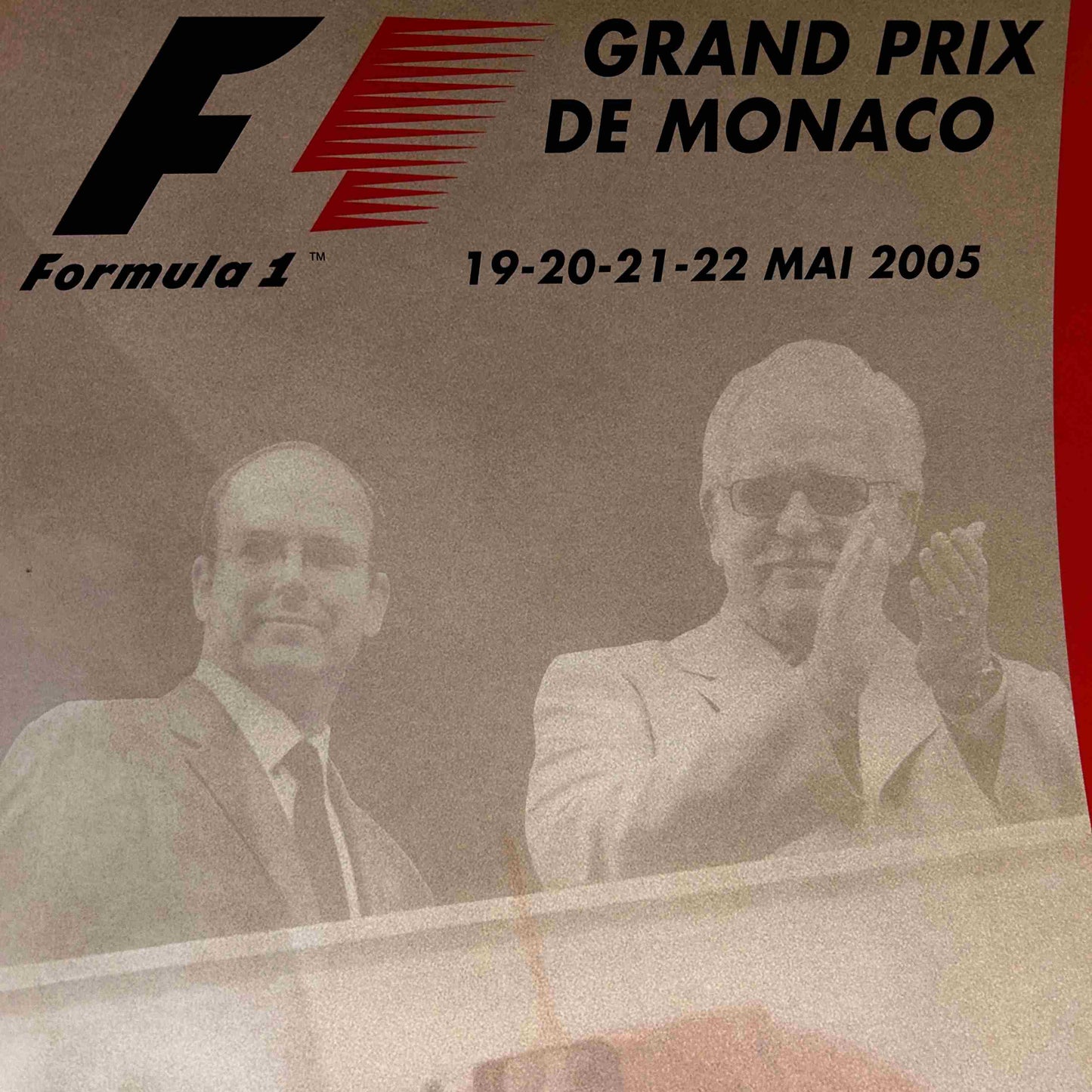 AFFICHE ORIGINALE DU GRAND PRIX DE MONACO 2005