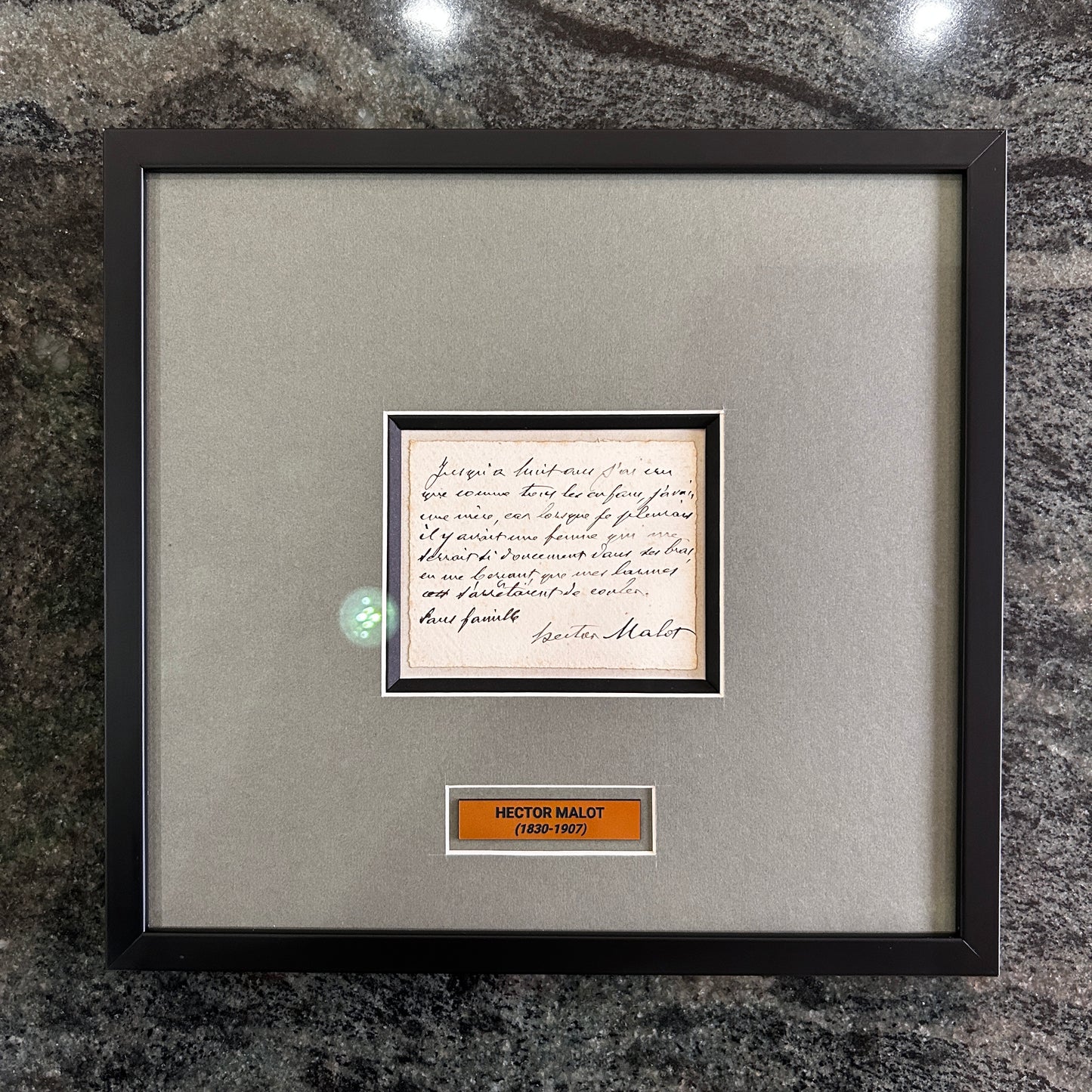Hector Malot - Lettre manuscrite et signée