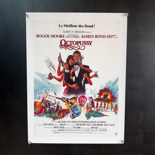 JAMES BOND 007 - Octopussy -Affiche Originale - 1983