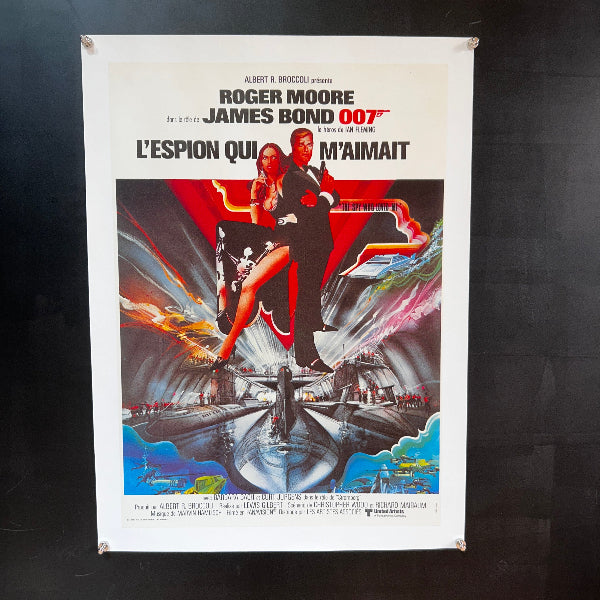 JAMES BOND 007 - L'espion qui m'aimait -Affiche Originale - 1977