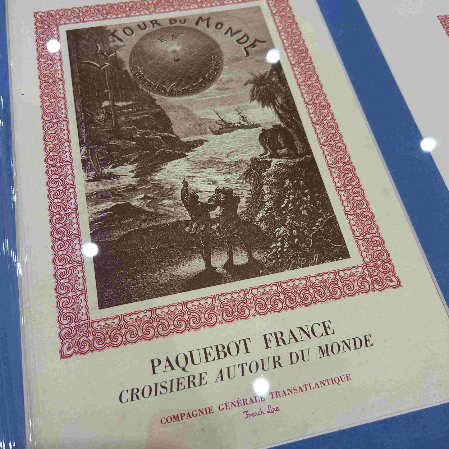 Paquebot France / Menu Original / French Line Janvier 1972