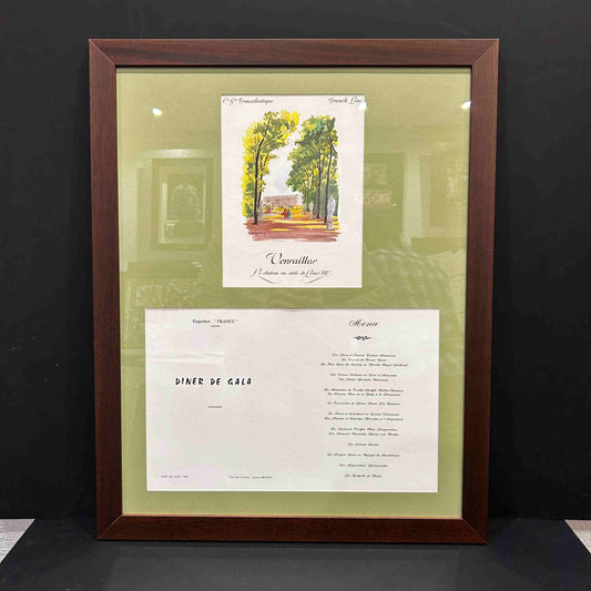 Paquebot France / Menu Original / French Line Avril 1973