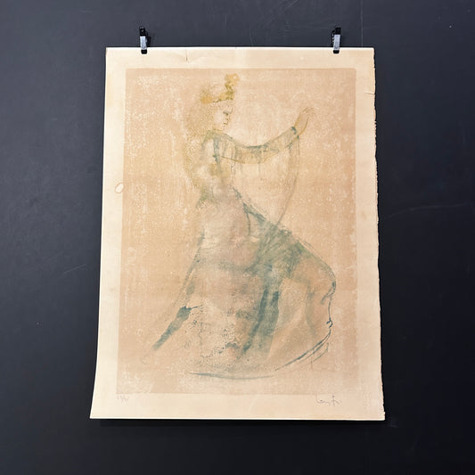 LEONOR FINI (1907-1996) - LITHOGRAPHIE "REINE"