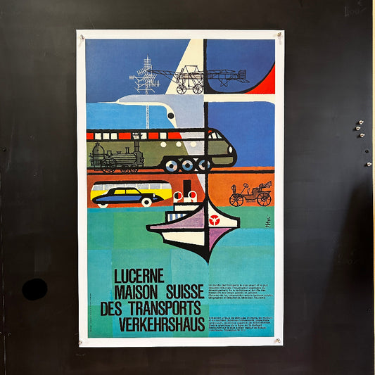 Musée des Transports Lucerne - SUISSE - Affiche Originale