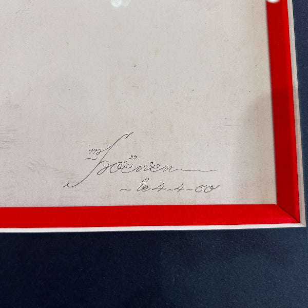 PANHARD - Projet original à la gouache - Soenen - 1950