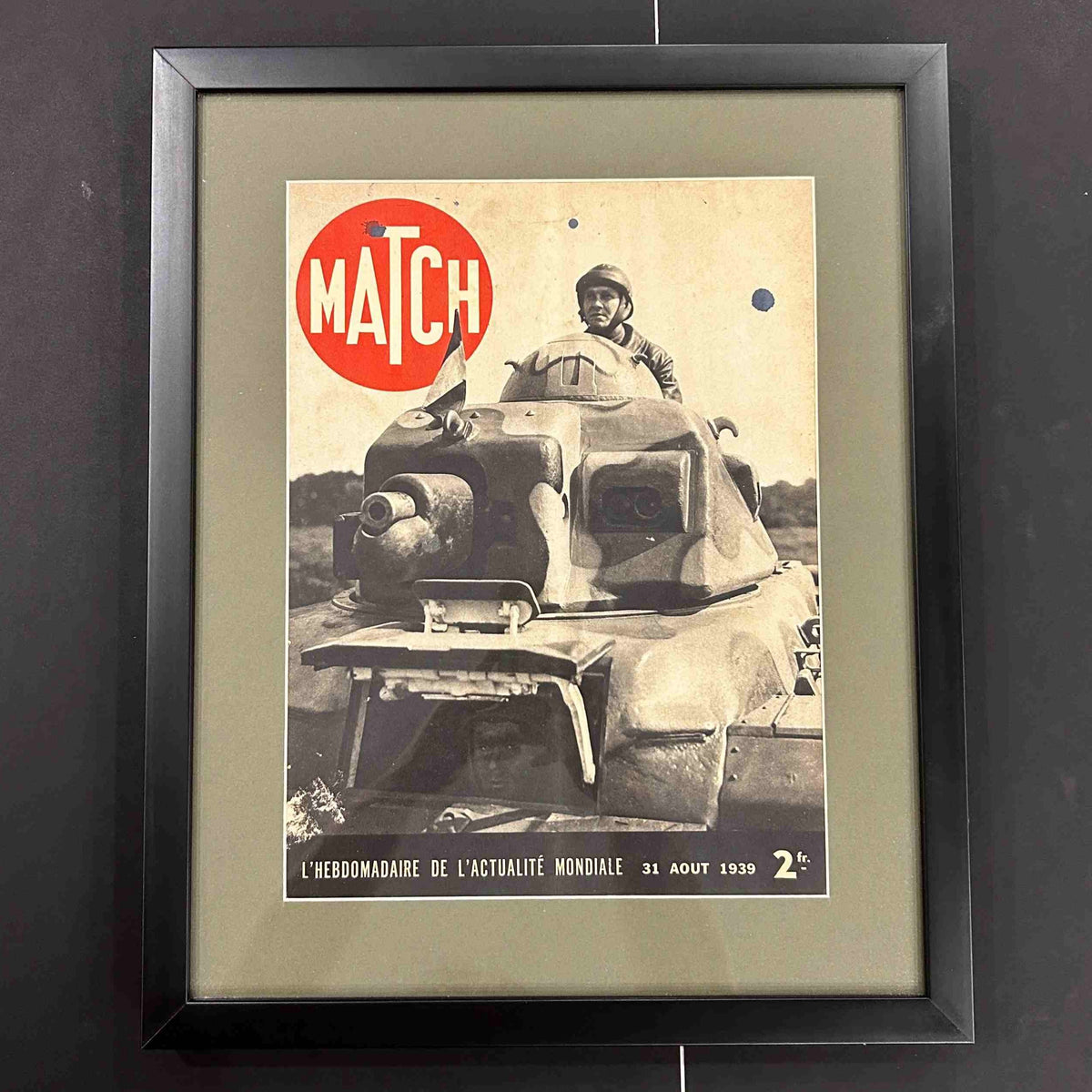 UNE DU MAGAZINE PARIS MATCH DU 31 AOUT 1939