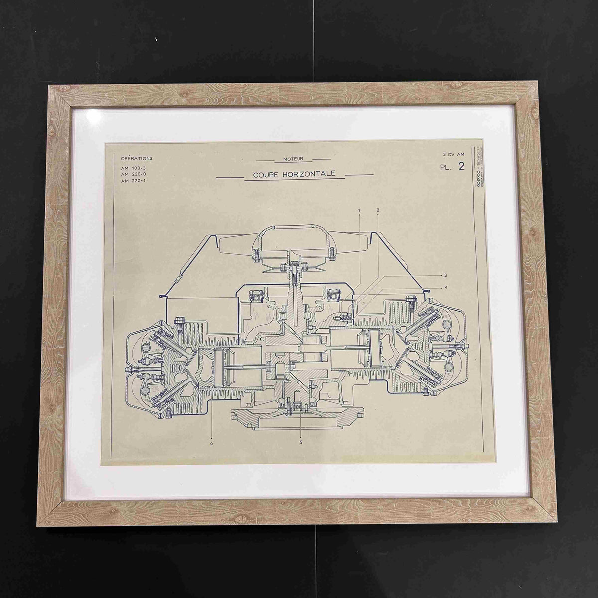 PEUGEOT / Plan de coupe Moteur