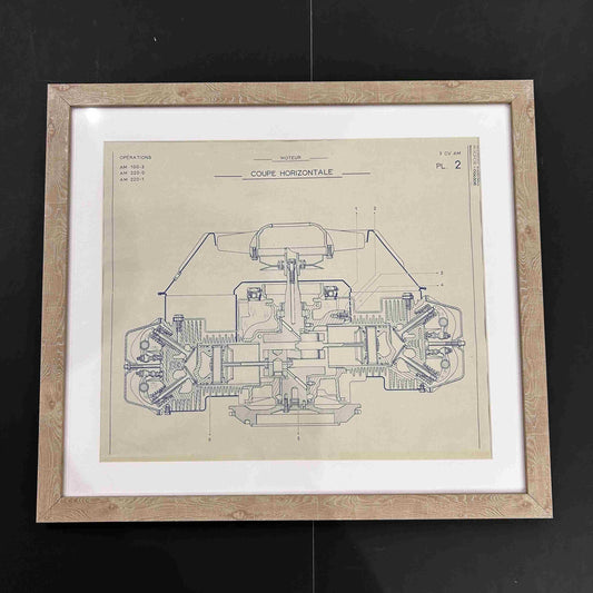 PEUGEOT / Plan de coupe Moteur