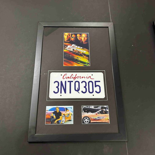 FAST & FURIOUS - Plaque d'immatriculation TOYOTA SUPRA FAST - Reproduction