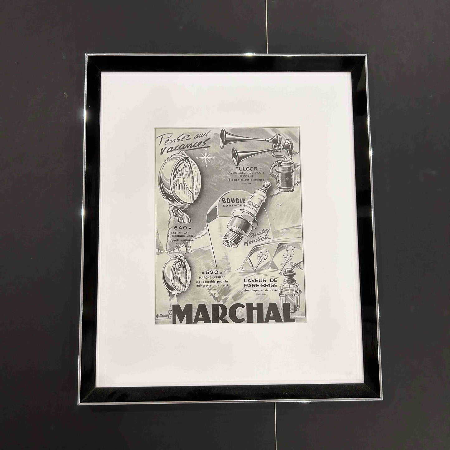 MARCHAL -PUBLICITE ORIGINALE
