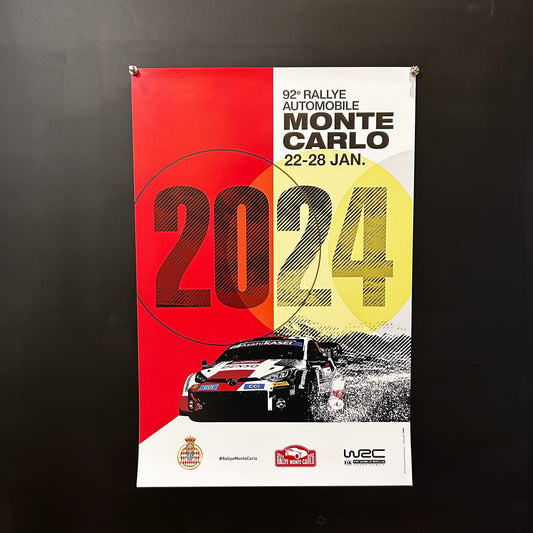 92ème Rallye de Monte Carlo - Affiche Originale- 2024