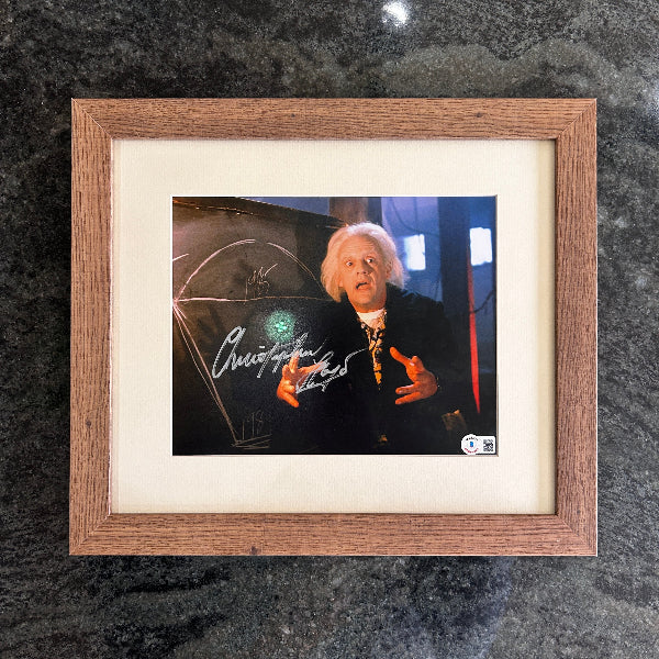 RETOUR VERS LE FUTUR II - Photo signée par le Doc - Christopher LLoyd - Certification