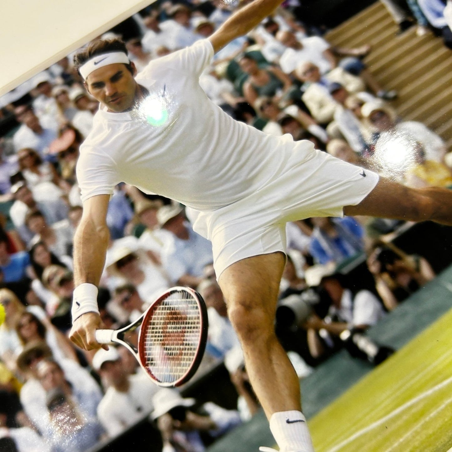 ROGER FEDERER / Signature sur balle de tennis Wimbledon