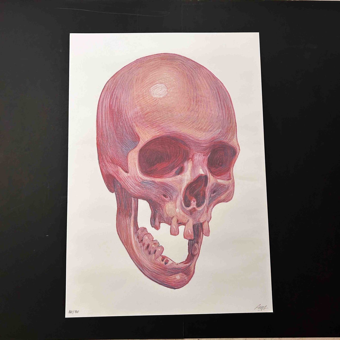 ARYZ - Sérigraphie "SKULL" signée et numérotée 140/150