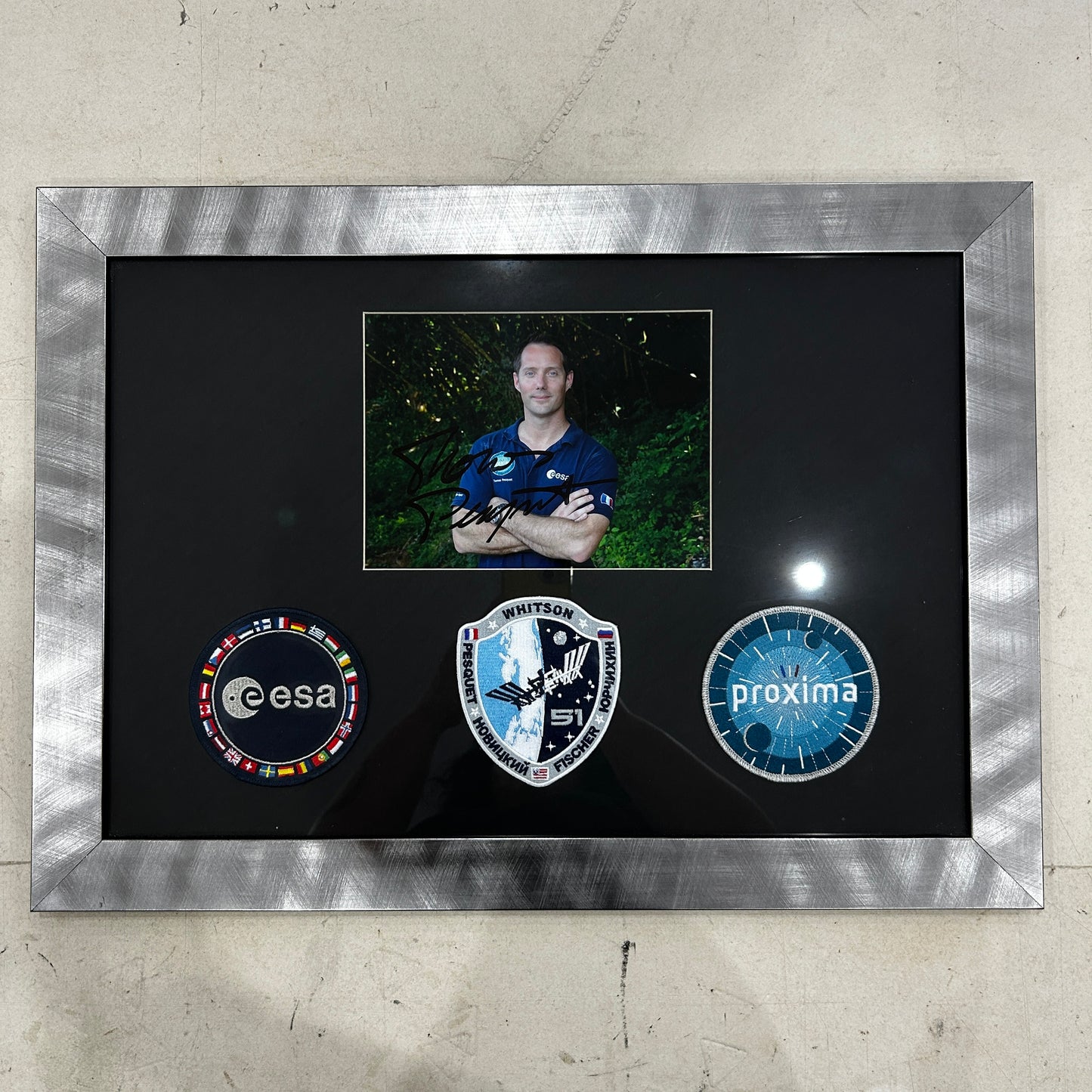 THOMAS PESQUET / Photo Signée - Patch ESA / PROXIMA / MISSION 51 ISS
