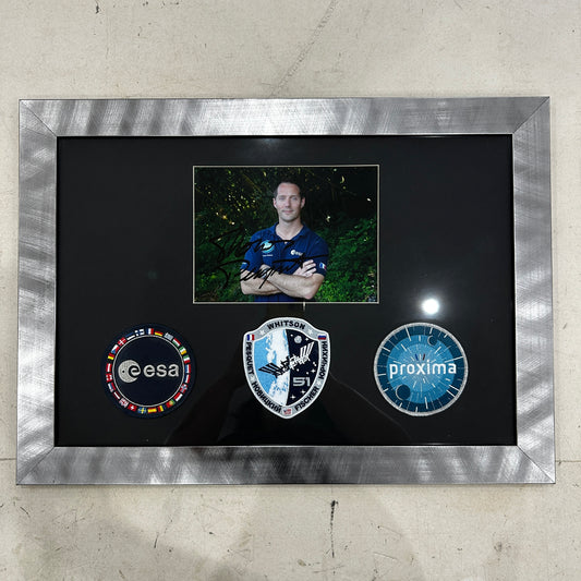 THOMAS PESQUET / Photo Signée - Patch ESA / PROXIMA / MISSION 51 ISS