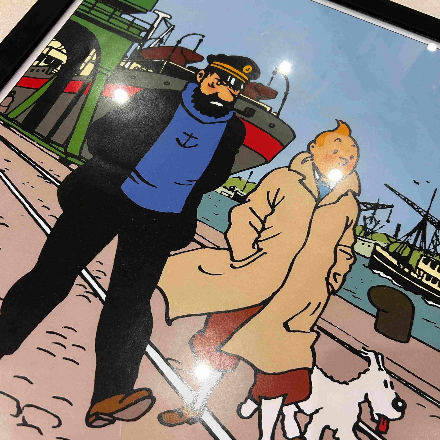 TINTIN - Affiche de l'exposition Tintin à Saint Nazaire