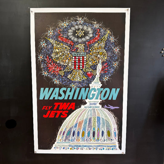 TWA - Washington - Affiche Originale