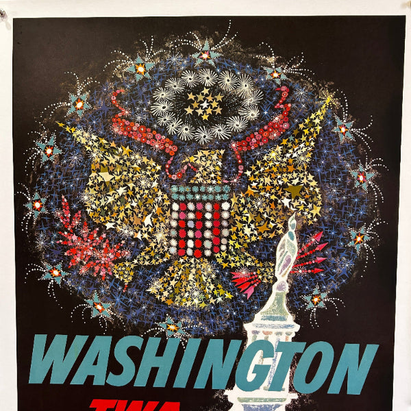 TWA - Washington - Affiche Originale