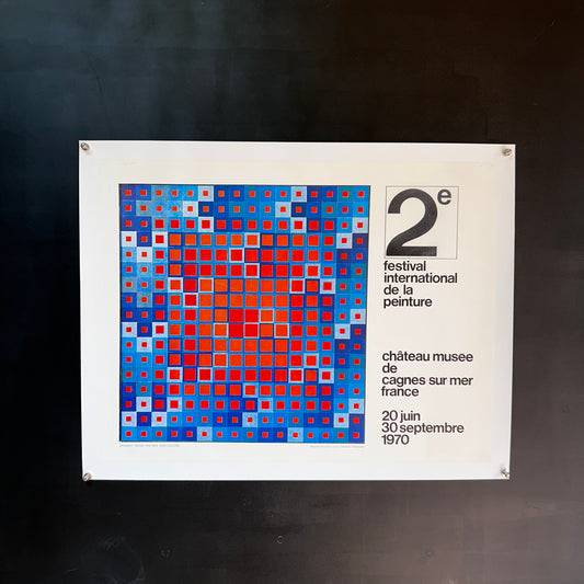 VASARELLY - Festival de la peinture - Affiche Originale - 1970